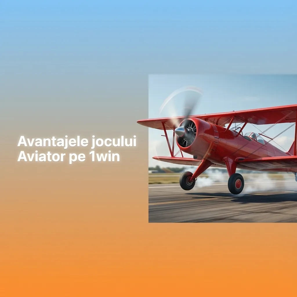 Infografic despre avantajele jocului Aviator pe 1win: ritm rapid, bonus generos, mobil, demo gratuit și pariuri flexibile
